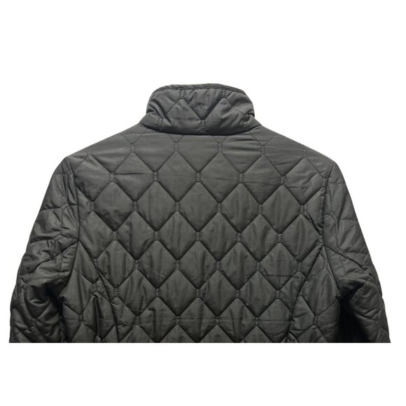 Eddie Bauer Black Quilted Insulated Chore Coat - Picture 7 of 9